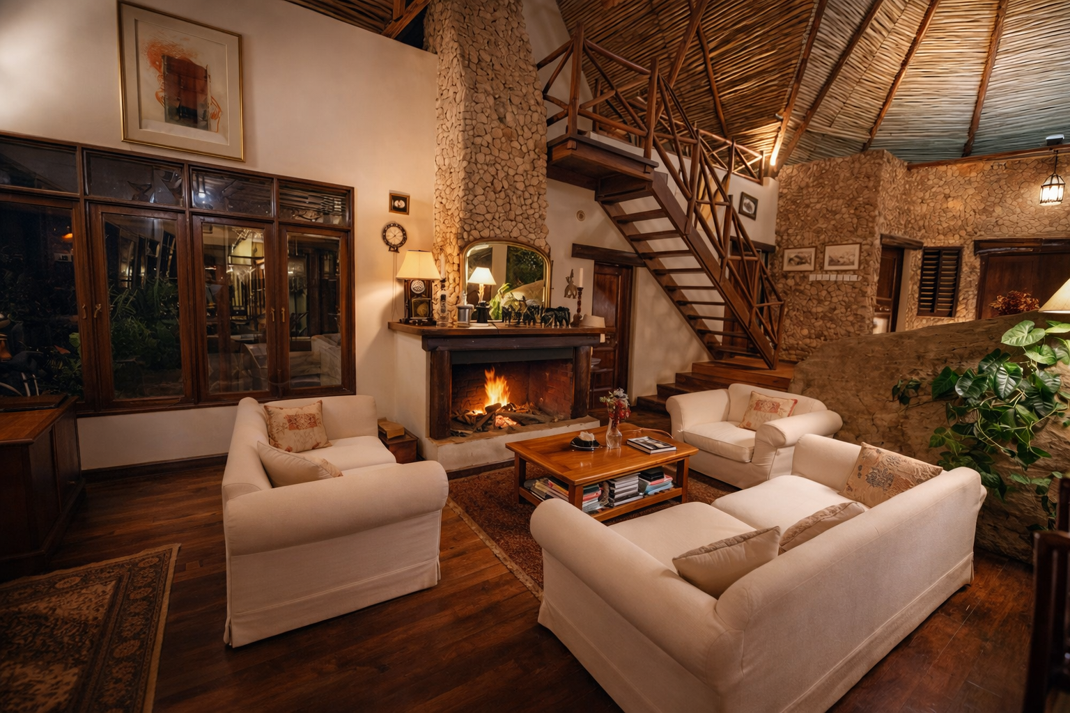 Home fireplace